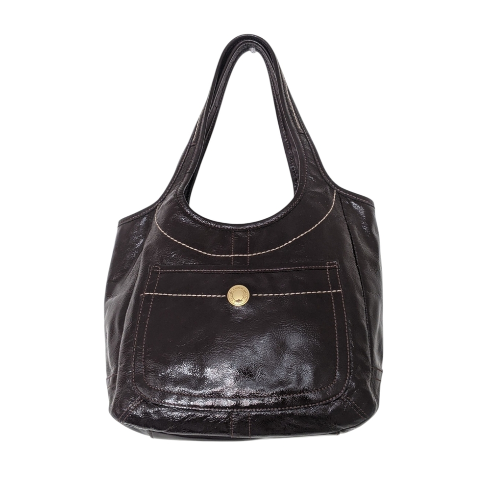 Elegant Brown Leather Tote Bag